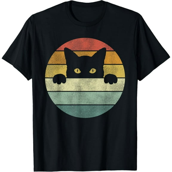 Retro Cat Shirt Vintage Funny Cat T-Shirt