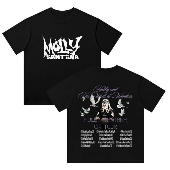 Molly Santana Molly and Her Week of Wonders Tour Merch T-shirts Women Men Cosplay Streetwear Tops