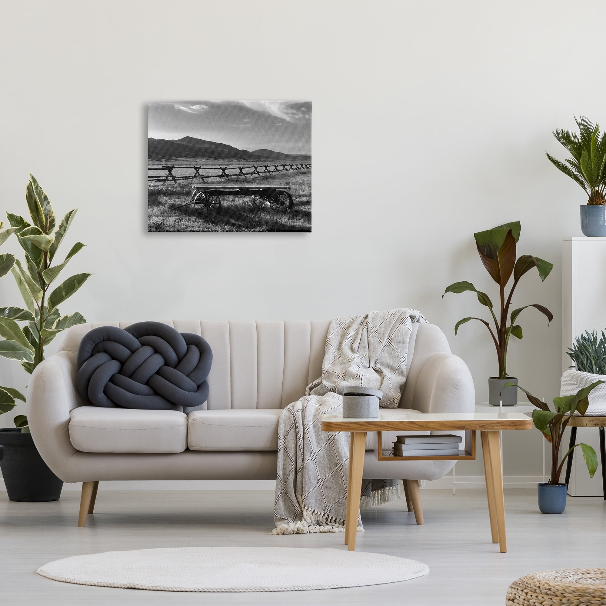 Stupell Industries Country Wagon Scenery Landscape Photography Gallery Wrapped Canvas Art Print Wall Art, 30 x 24