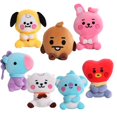 thumbnail image 3 of kpop bts bt21 muñeca sentada 20 cm bebé peluche tata cooky chimmy koya shooky muñeca niñas regalos, 3 of 4