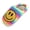 Rainbow, variant on AIMINUO Women's Men's Smile Face Slippers Comfy Warm Plush Slip-On House Slipper for Winter Indoor Soft Cushioned Non-slip Slippers Black