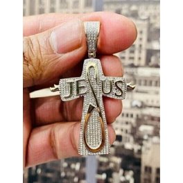 10kt Yellow Gold Diamond Cross Pendant – Small Scalloped Design, 1/12 Cttw, Religious Jewelry For Women