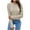 Beige, variant on XuJwPNcy Women's Ribbed Knit Sweater Fall Pullover Blouses Casual Long Sleeve Tops Crew Neck Stretch Sweater