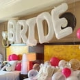thumbnail image 6 of Vjnyvs 40 inch Bride Balloons for Hen Party Decorations，Bridal Shower Decorations|Engagement Party,White Jumbo Hen Party Balloons, 6 of 7