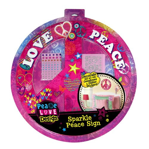 Sparkle Peace Sign Wall Art Kit Walmart Com Walmart Com