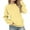 Yellow, variant on WOYY Toddler Girls Casual Sweatshirt Solid Long Sleeve Pullover Sweatshirts, Sizes 4-5T