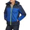 Climate Concepts Men's Colorblock Mid Weight Jacket with Removable Hood