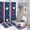 style-531, variant on USA Hearts & Stars Shower Curtain Sets 4 Piece Bathroom Shower Curtain Set with Rugs Memorial Day Patriotic Waterproof Fabric Bath Curtain for Bathroom Decor Set