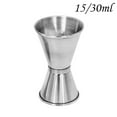 thumbnail image 2 of Liquidación de artículos de limpieza Miyuadkai, acero inoxidable, para cócteles, licores, vasos medidores, jiggers, utensilios de bar y vino, utensilios de cocina plateados, 2 of 3