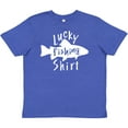 thumbnail image 3 of Inktastic Lucky Fishing Shirt- Fish Youth T-Shirt, 3 of 5