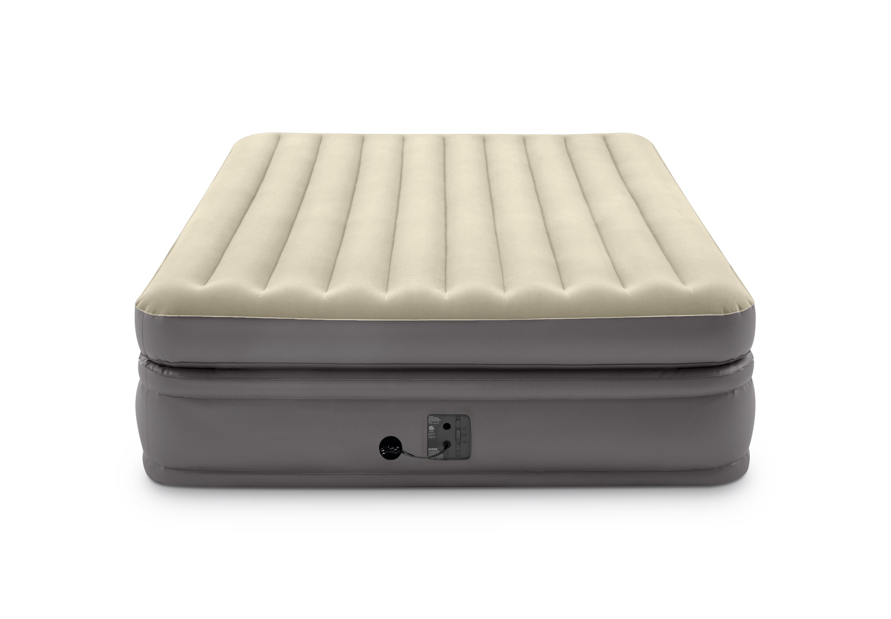 Intex 64163EP Comfort Elevated Portable Airbed with Fiber-Tech Technology, Queen