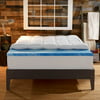 Sleep Innovations 4 in. Dual Layer Mattress Topper - Gel Memory Foam and Plush Fiber