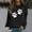 Black C, variant on Enjoytime Sweatshirts for Women Cute Printed Crewneck Long Sleeve Shirts Pullover Tops Fall Fashion Lightweight Sweatshirt