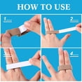 thumbnail image 2 of EcoNesxp 20 Pieces Finger Bandages Cloth Toe Splint Bandage x Pain Relief 5 Inch Light Brown, 2 of 5