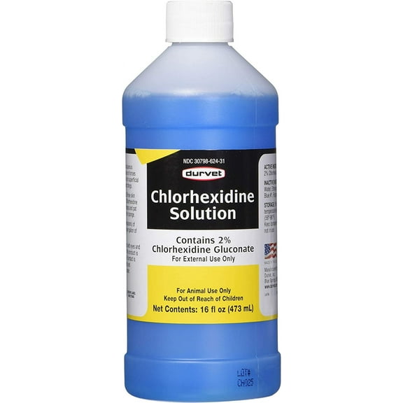 Durvet B000HHSD8M n Chlorhexidine 2% Solution, 16 fl. oz