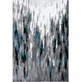 thumbnail image 2 of Abani Porto Collection Area Rug Mid Century Modern Bedroom Living Room Decor Floor Rug 5 x 8 Turquoise Grey, 2 of 8
