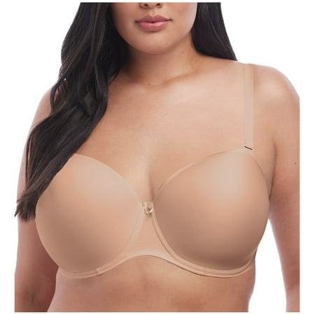 

Women s Elomi Best EL4300 Smooth Underwire Moulded Convertible Strapless Bra (Sahara 34J)