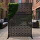 thumbnail image 1 of Yeshouse Biombo de acero galvanizado de alta resistencia, panel de cerca de 183 x 119 cm, divisor decorativo resistente a la intemperie y enrejado para plantas, ideal para patio y jardín, 1 of 8