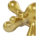 thumbnail image 4 of 13" x 7" Gold Porcelain Molecule Abstract Sculpture, by CosmoLiving by Cosmopolitan, 4 of 7
