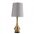 thumbnail image 1 of Benzara BM131738 LIA Contemporary Table Lamp, Gold Base with White Shade, 1 of 1