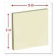 thumbnail image 3 of Universal UNV35668 3 in. x 3 in. Self-Stick Note Pads - Yellow (12/Pack), 3 of 5