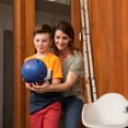 thumbnail image 3 of Champion Sports BP45 5 lbs Rubber Bowling Ball, Blue & Red, 3 of 7