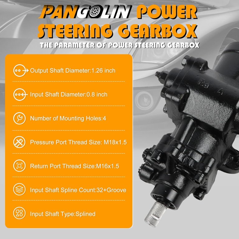 PANGOLIN Power Steering Gear Boxes 27-6534 Fit for 1980-1986 J-eep