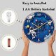 thumbnail image 2 of Silent Children's Wall Clock with Silent Movement, 12 Inch Round Non Ticking Children's Wall Clock, 2 of 4
