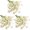 White, variant on Artificial Daisy Flowers 5 Bundles, White Silk Fake Wildflowers with Stems UV Resistant for Outdoor Wedding Decoration, Home Garden Vase Arrangement & Cosmos Props, 21", Red