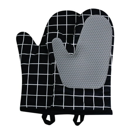 

Mitts Kitchen Cooking Microwave Oven Gloves Glove Pot Pad Heat Protection Microwave Oven Supplies Christmas decorations