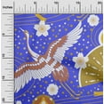 thumbnail image 2 of oneOone Cotton Flex Medium Blue Fabric Asian Japanese Pattern Sewing Craft Projects Fabric Prints By Yard 40 Inch Wide, 2 of 4