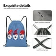thumbnail image 3 of Yiaed 4th of July Gnomes Print Drawstring Bags Drawstring Backpack Bulk String Back Pack Gym Sport Bag-Medium, 3 of 5