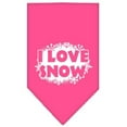 thumbnail image 5 of Christmas Pet and Dog Bandana Screen Printed, "I Love Snow", 5 of 10