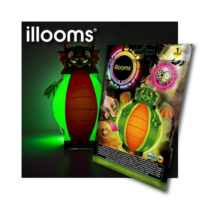 illooms Make Your Own Dragon LED Light up Balloon Lantern