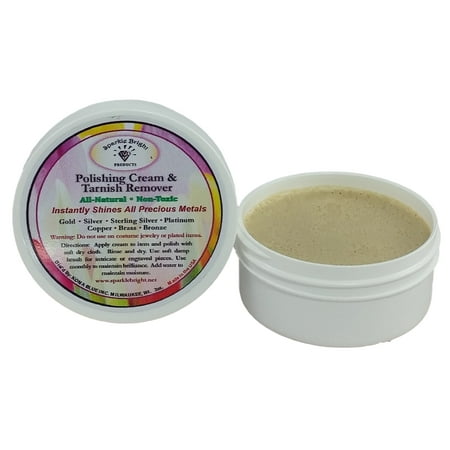 Sparkle Bright All-Natural Jewelry Cleaner ? Tarnish Remover and Polishing Cream, 2 oz. | Gold, Silver Jewelry