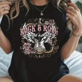 thumbnail image 2 of 【New style】Festival-Themed Women'S Round-Neck Spring And Summer T-Shirt Featuring a Casual Design with a ROCK and ROLL Electric, 2 of 7