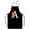 Monogrammed-a, variant on Floral Monogrammed Apron For Women, Small, Black