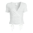 thumbnail image 5 of No Boundaries Juniors’ Ruched Fashion Top, 5 of 5