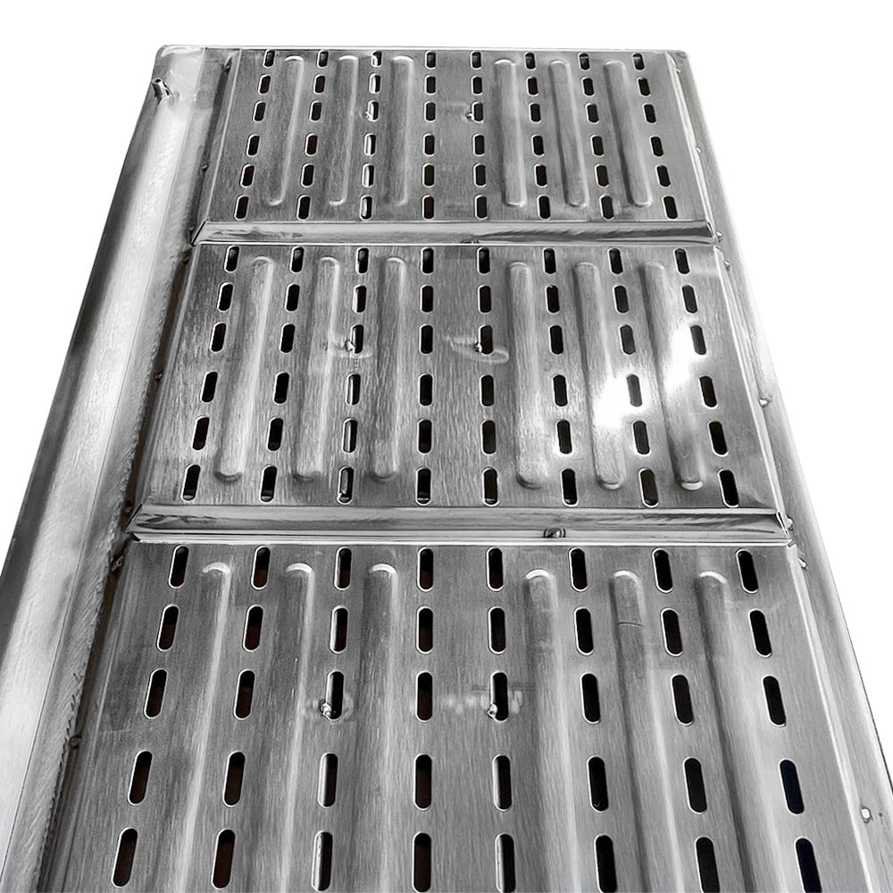 Heavy Duty 36" x 20" Stainless Steel Flat Top Griddle Grill Plancha for Triple Burner Extra Rib Double Bottom
