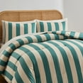 thumbnail image 6 of Virtu Full Comforter Set, Striped Full Size Comforter Set, 7-Pc All Season Bedding Comforter Set, Green, 6 of 8