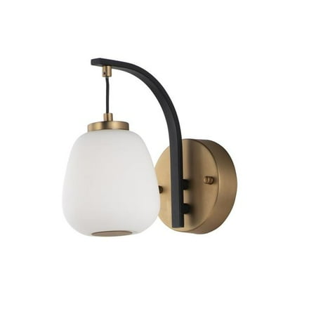 

ET2 Lighting E25060-92BKGLD 9.25 in. Soji LED Wall Sconce - Black & Gold
