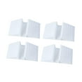 thumbnail image 3 of Fzaqwen 4x Pet Gate Support Feet Triangle Reinforcement Fitting for Entryways Stairs white, 3 of 9