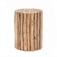 thumbnail image 2 of ET1009-16 Contemporary Style Jungle Wood End Table in Natural Color, 2 of 4