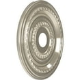 thumbnail image 2 of Ekena Millwork 19"OD x 3 1/2"ID x 1"P Cole Thermoformed PVC Ceiling Medallion (Fits Canopies up to 5 1/8"), Bright Coat Chrome, 2 of 10