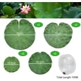 thumbnail image 2 of BUZIFU 8Pcs 4 Size Artificial Lotus Leaves Floating Foam Lotus Leaves Foliage Pond Decor Artificial Floating Plants Lily Pads with Fishing Line for Ponds Pool Aquarium Fish Tank Landscape Decorations, 2 of 7
