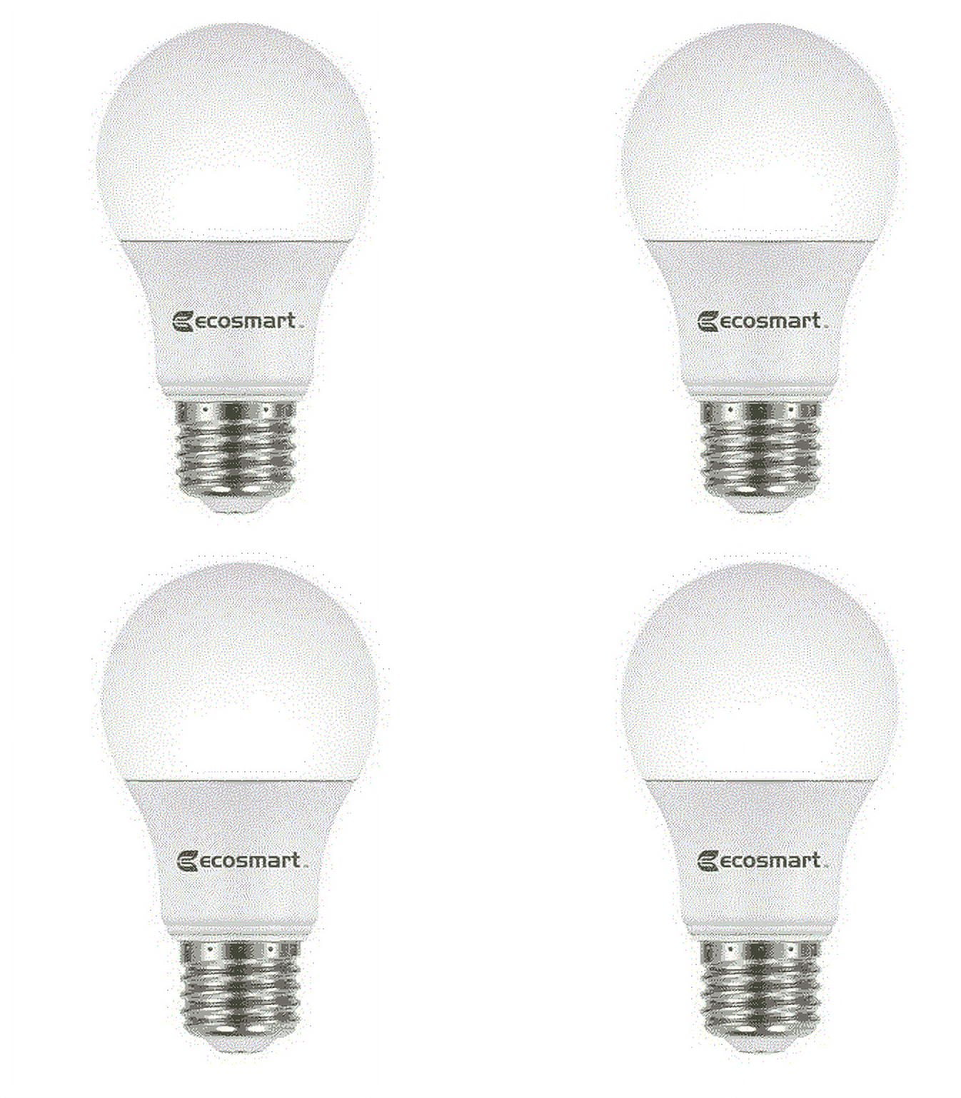 Ecosmart 60-watt Equivalent A19 Dimmable Led Light Bulb Bright White (4 Pack)
