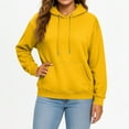 thumbnail image 2 of Women'S Casual Hooded Sweatshirt, Long Sleeve Front Pocket Pullover With Drawstring, Relaxed Fit Lounge Wear For Everyday Outfits Wrm Fashion Cherry Hoodie Sweatshirt (S, Yellow) ZMTing, 2 of 3