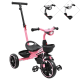 thumbnail image 1 of Triciclo para Niños con Bastón Torreta con Luz y Sonido Pedales Desmontables Posapiés Plegables Apto desde 2 años o hasta 25 kg - Rosa, 1 of 7