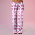 thumbnail image 1 of Anime Pajamas Pants Women Cartoon Family Christmas Pajama Pants Kawaii Flannel Pajama Pants, 1 of 5