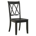 thumbnail image 3 of Lexicon Janina Contemporary Wood Dining Room Side Chair, Brown (Set of 2), 3 of 4